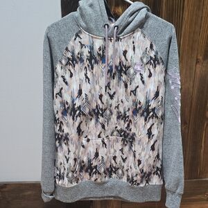 Hooey Gray and Patterned Women's Hoodie